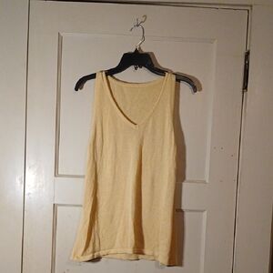 Women's Cream Sleeveless Top